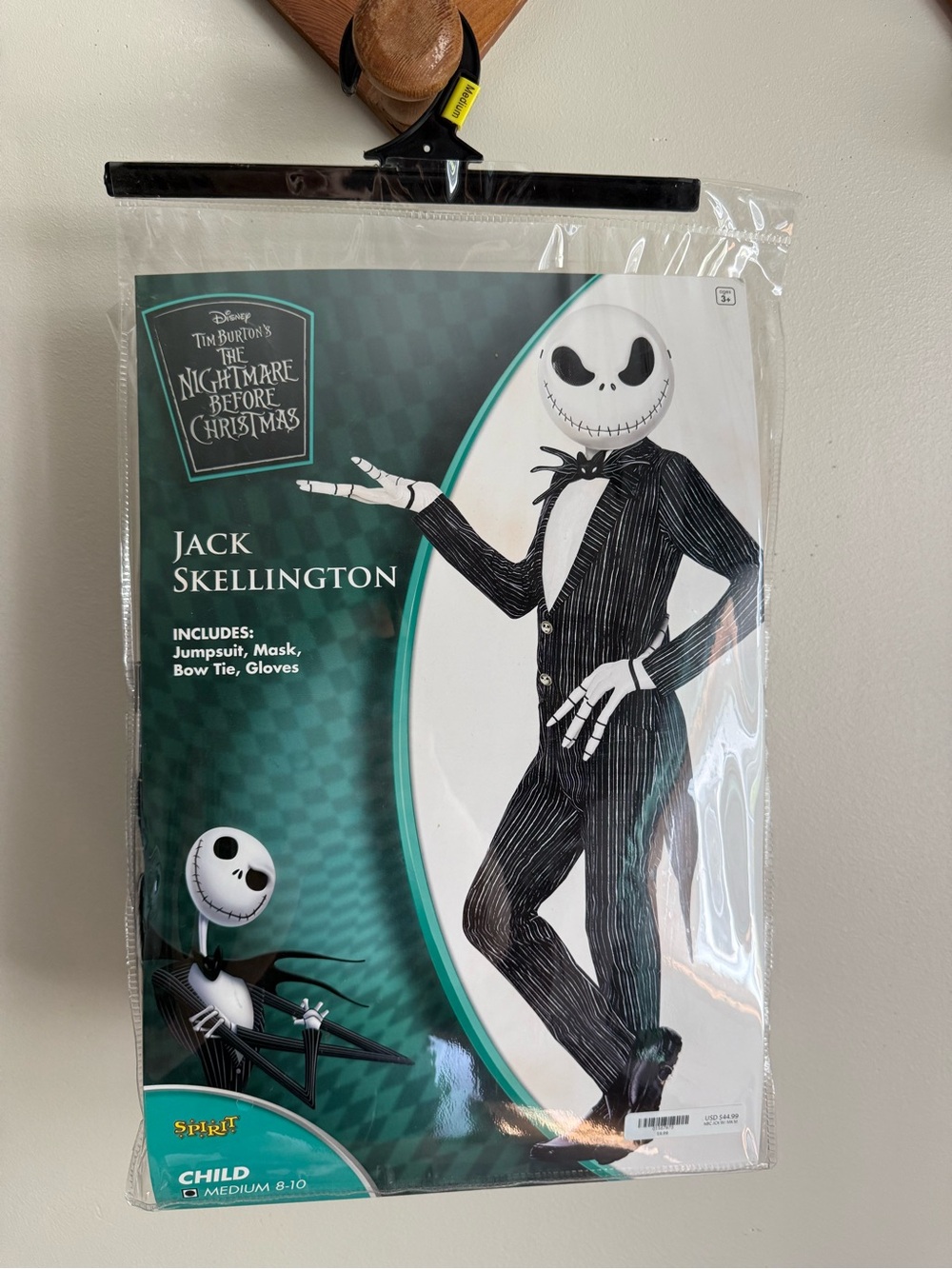 Spirit Halloween Jack Skellington Kids Costume - Black & White